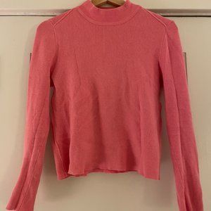 Pink Mock Neck Sweater